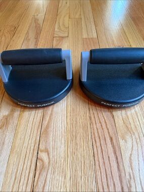 Perfect Pushup Pair - Black and Gray Push-Up Handles Discs BODYREV